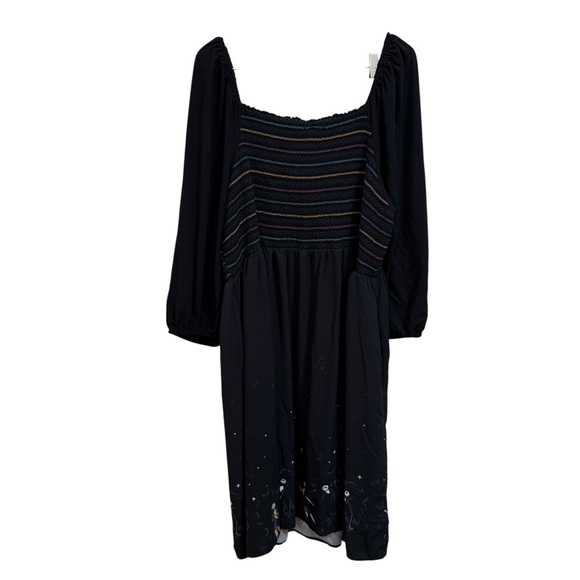 The Nightmare Before Christmas Jack & Sally Long-Sleeve Midi Dress size 4x - Picture 3 of 7